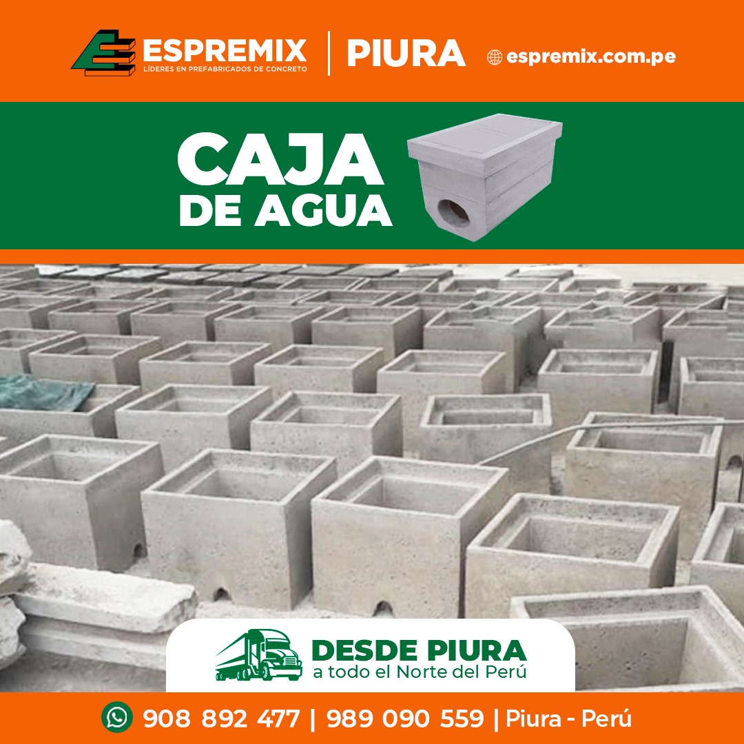 cajas agua prefabricados de hormigon Piura