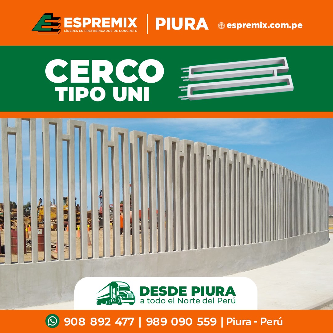 cercos tipo uni prefabricados de hormigon Piura