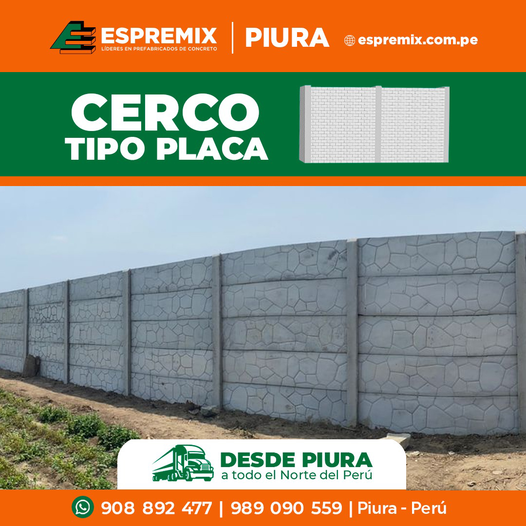 Muros Prefabricados de hormigon Tipo Plano Piura 2